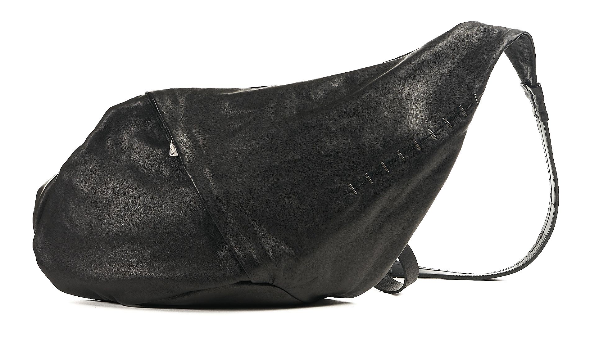 daniele basta leather and silver bags - FRONT